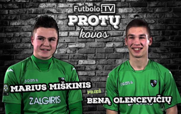 Futbolo.TV protų kovos: M.Miškinis vs. B.Olencevičius