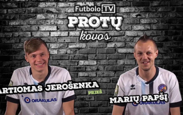 Futbolo.TV protų kovos: A.Jerošenka vs. M.Papšys