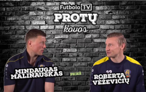 Futbolo.TV protų kovos: M.Malinauskas vs. R.Vėževičius